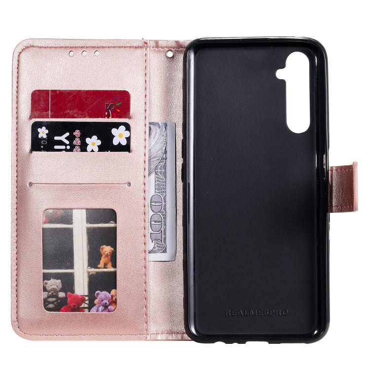 For OPPO Realme 6 Pro Totem Flower Embossed Horizontal Flip TPU + PU Leather Case with Holder & Card Slots & Wallet