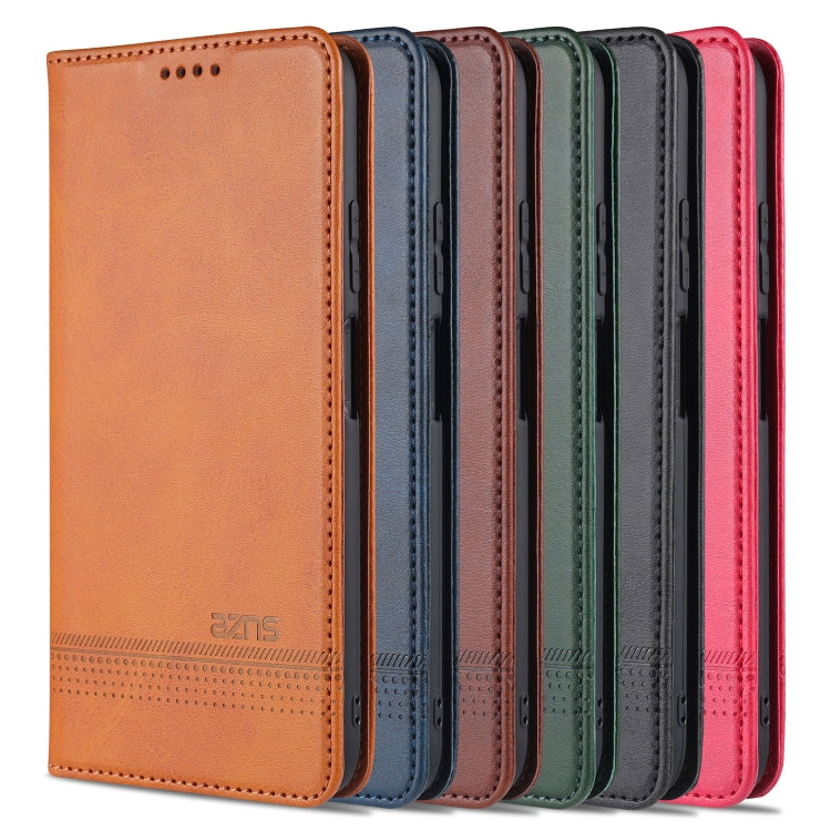 For Xiaomi Redmi Note 10 Pro AZNS Magnetic Calf Texture Horizontal Flip Leather Case with Card Slots & Holder & Wallet