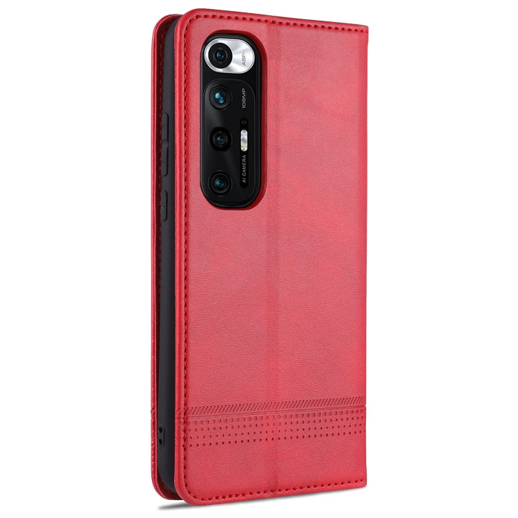 For Xiaomi Mi 10S AZNS Magnetic Calf Texture Horizontal Flip Leather Case with Card Slots & Holder & Wallet