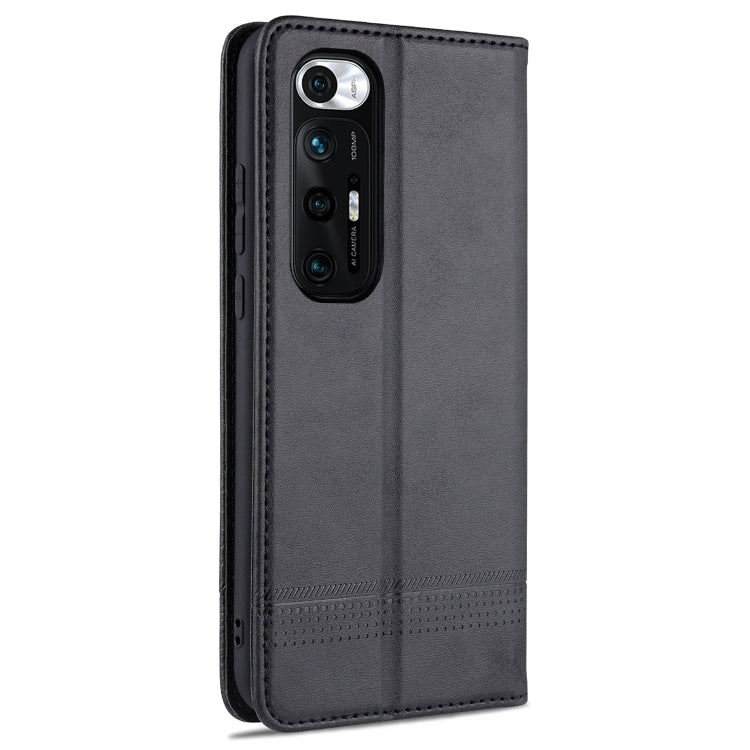 For Xiaomi Mi 10S AZNS Magnetic Calf Texture Horizontal Flip Leather Case with Card Slots & Holder & Wallet