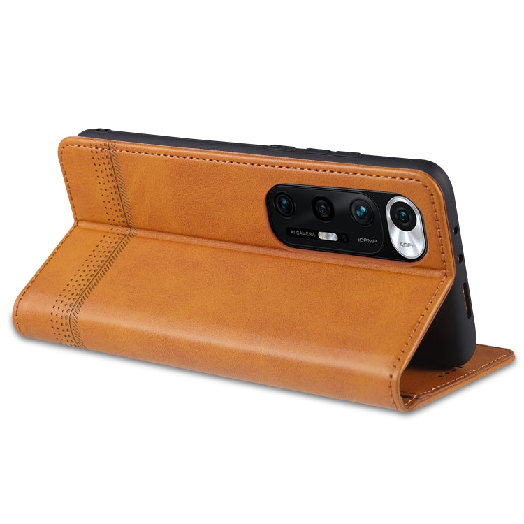 For Xiaomi Mi 10S AZNS Magnetic Calf Texture Horizontal Flip Leather Case with Card Slots & Holder & Wallet