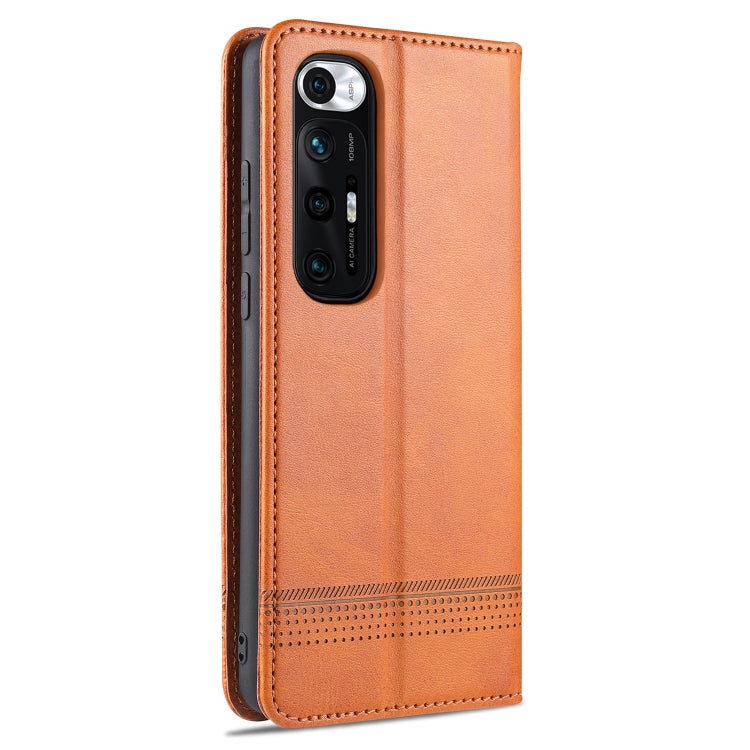 For Xiaomi Mi 10S AZNS Magnetic Calf Texture Horizontal Flip Leather Case with Card Slots & Holder & Wallet