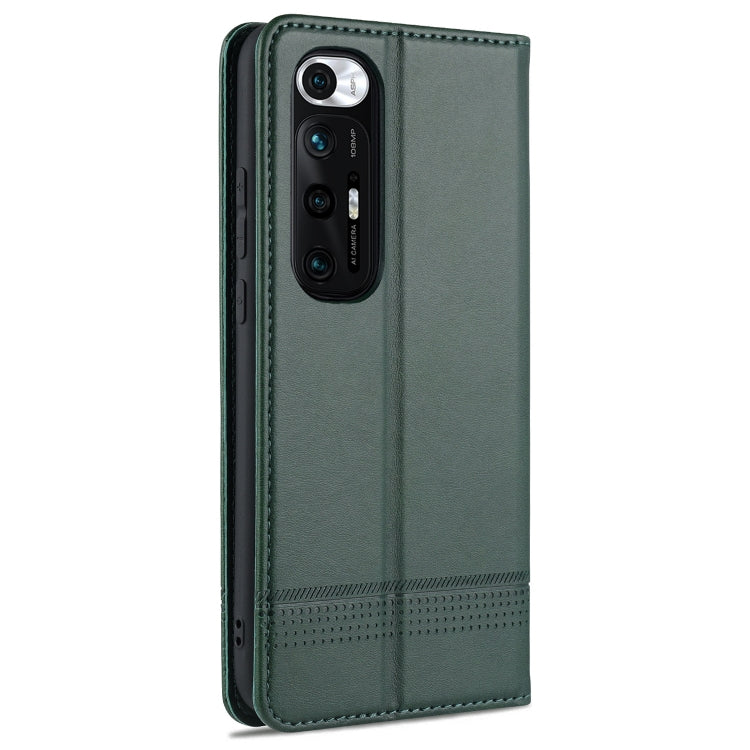 For Xiaomi Mi 10S AZNS Magnetic Calf Texture Horizontal Flip Leather Case with Card Slots & Holder & Wallet