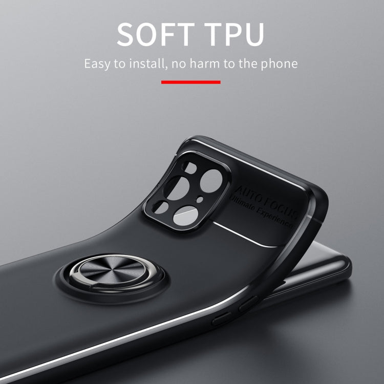 For OPPO Find X3 Metal Ring Holder 360 Degree Rotating TPU Case