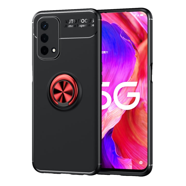 For OPPO A93 5G Metal Ring Holder 360 Degree Rotating TPU Case