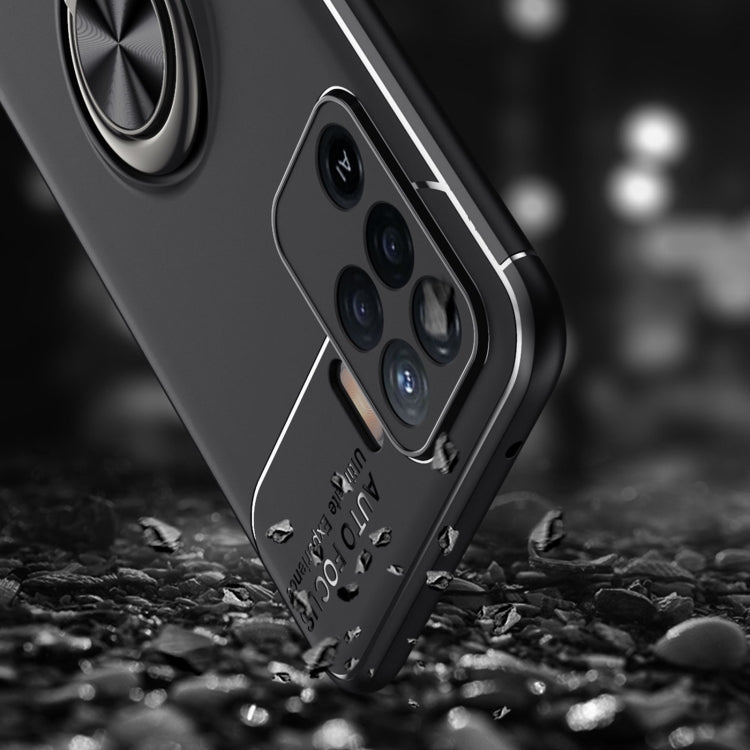 For OPPO A94 Metal Ring Holder 360 Degree Rotating TPU Case