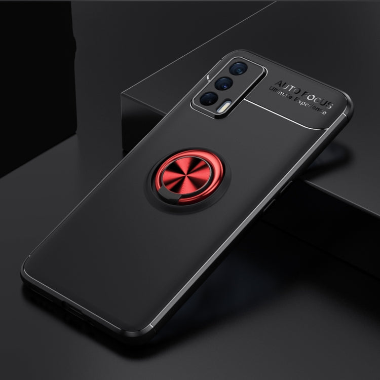 For OPPO Realme V15 Metal Ring Holder 360 Degree Rotating TPU Case