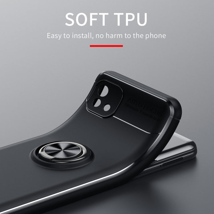 For OPPO Realme C20 Metal Ring Holder 360 Degree Rotating TPU Case