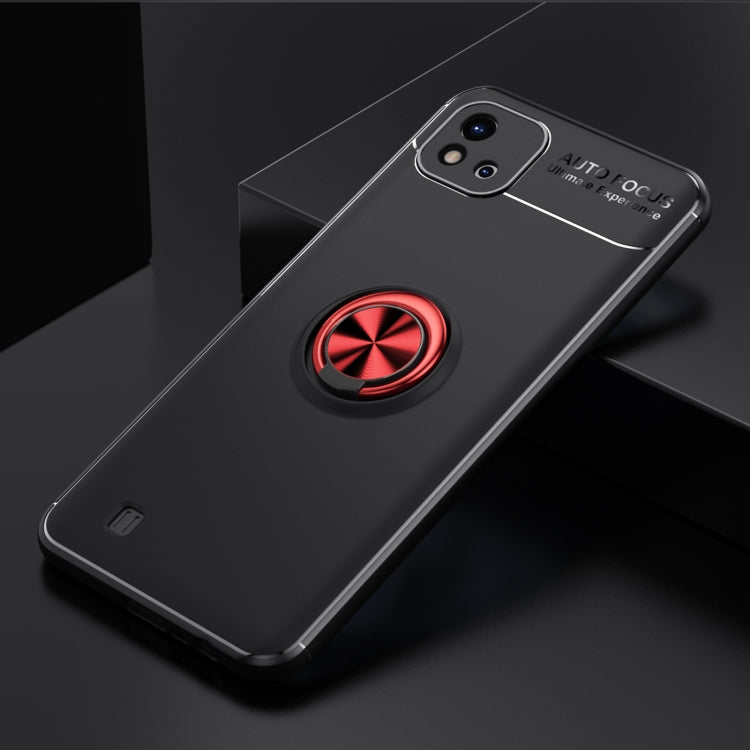 For OPPO Realme C20 Metal Ring Holder 360 Degree Rotating TPU Case