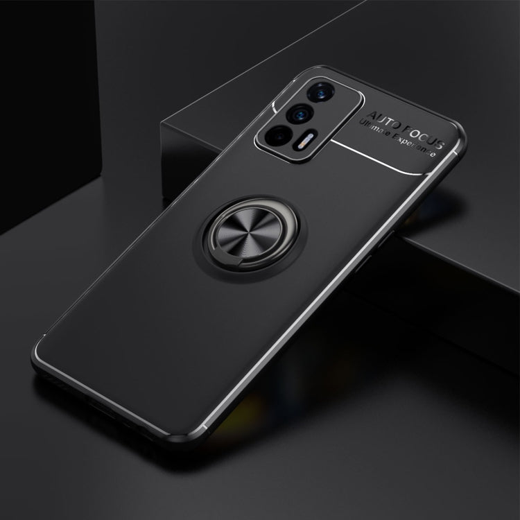 For OPPO Realme GT 5G Metal Ring Holder 360 Degree Rotating TPU Case