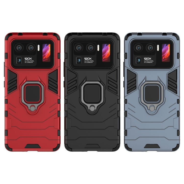 For Xiaomi Mi 11 Ultra PC + TPU Shockproof Protective Case with Magnetic Ring Holder