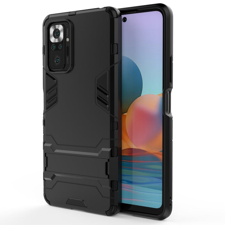 For Xiaomi Redmi Note 10 Pro Shockproof PC + TPU Protective Case with Hidden Holder