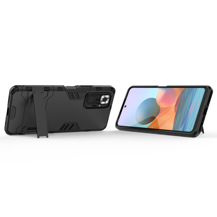 For Xiaomi Redmi Note 10 Pro Shockproof PC + TPU Protective Case with Hidden Holder