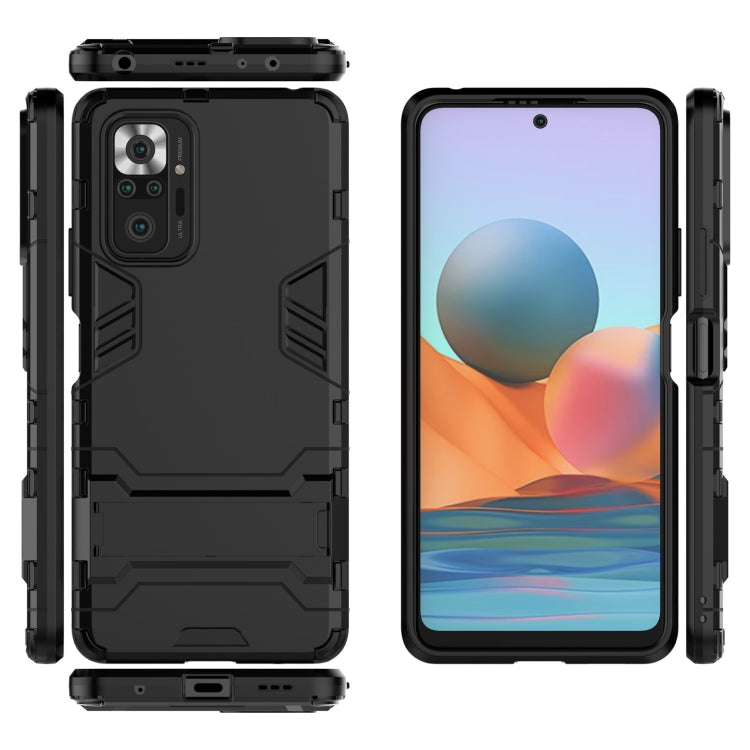 For Xiaomi Redmi Note 10 Pro Shockproof PC + TPU Protective Case with Hidden Holder