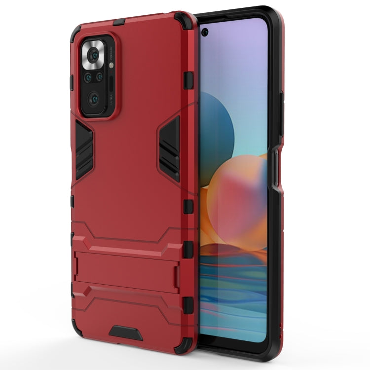 For Xiaomi Redmi Note 10 Pro Shockproof PC + TPU Protective Case with Hidden Holder