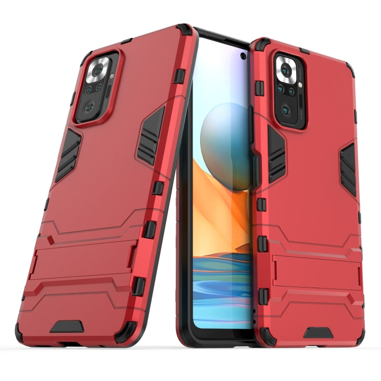 For Xiaomi Redmi Note 10 Pro Shockproof PC + TPU Protective Case with Hidden Holder