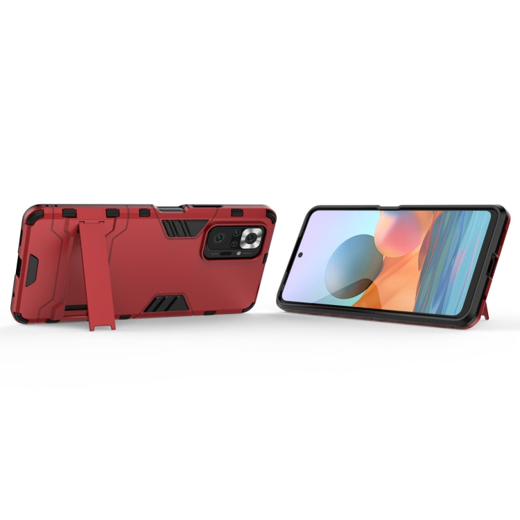 For Xiaomi Redmi Note 10 Pro Shockproof PC + TPU Protective Case with Hidden Holder