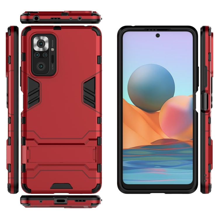 For Xiaomi Redmi Note 10 Pro Shockproof PC + TPU Protective Case with Hidden Holder