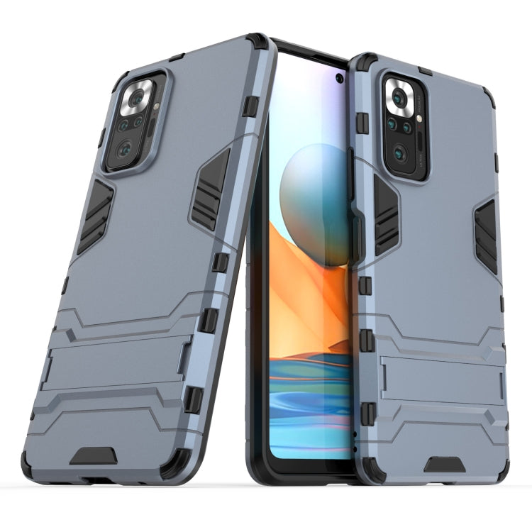 For Xiaomi Redmi Note 10 Pro Shockproof PC + TPU Protective Case with Hidden Holder