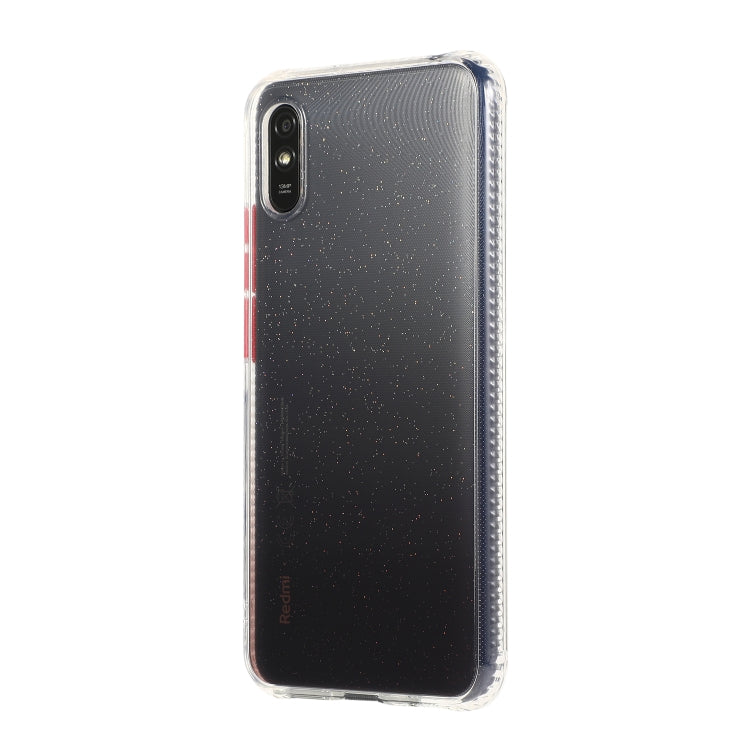 For Xiaomi Redmi 9A Gradient Shockproof TPU + Acrylic Case with Detachable Buttons