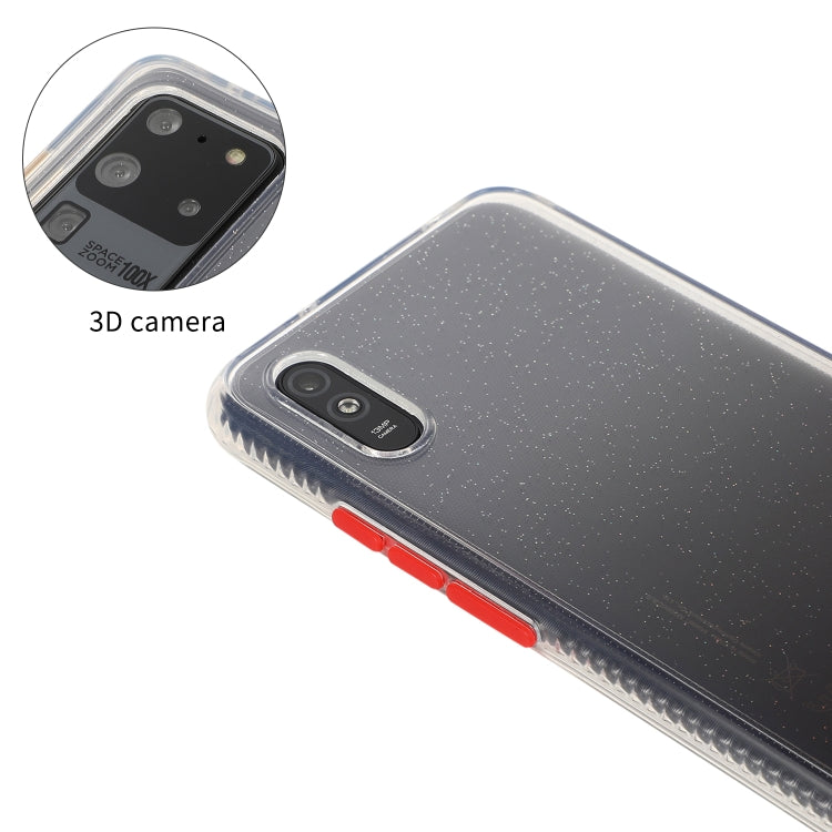 For Xiaomi Redmi 9A Gradient Shockproof TPU + Acrylic Case with Detachable Buttons