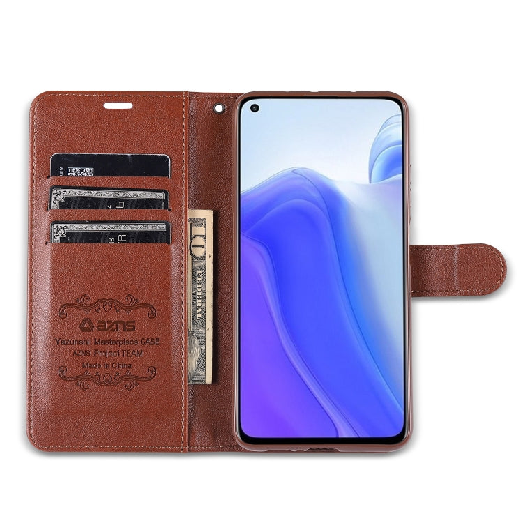For Xiaomi Mi 10T Pro 5G AZNS Sheepskin Texture Horizontal Flip Leather Case with Holder & Card Slots & Wallet