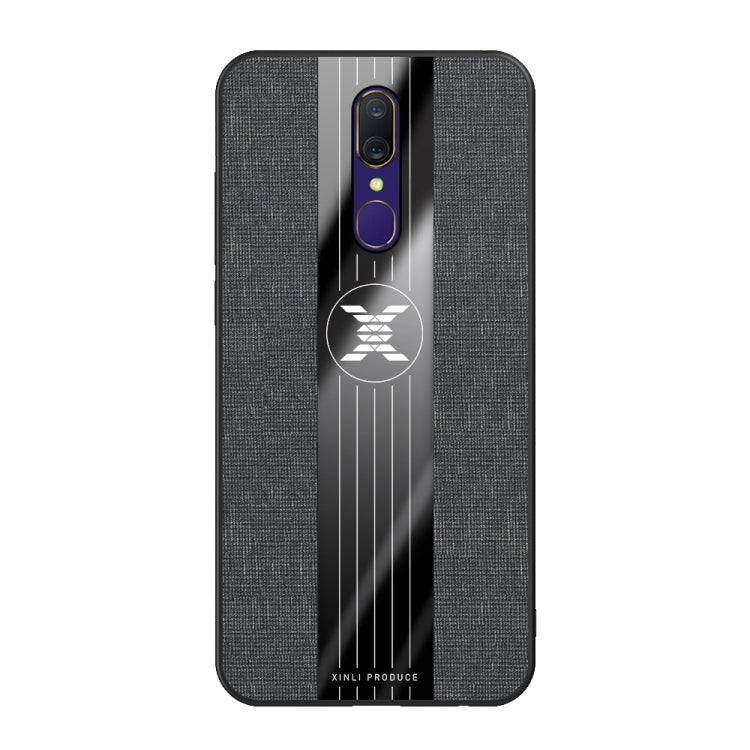 For OPPO A9 XINLI Stitching Cloth Textue Shockproof TPU Protective Case