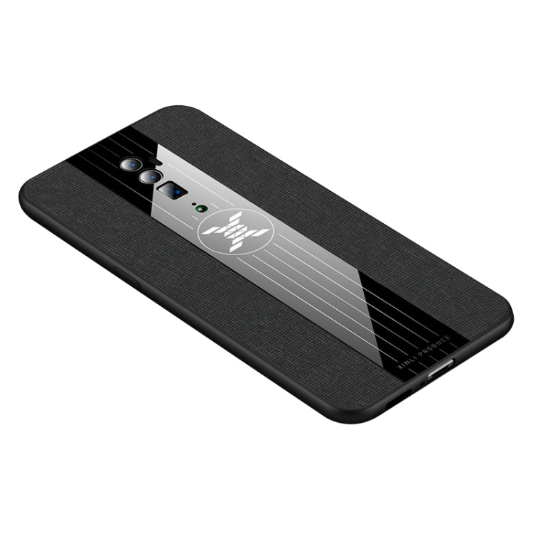 For OPPO Reno 10x Zoom XINLI Stitching Cloth Textue Shockproof TPU Protective Case