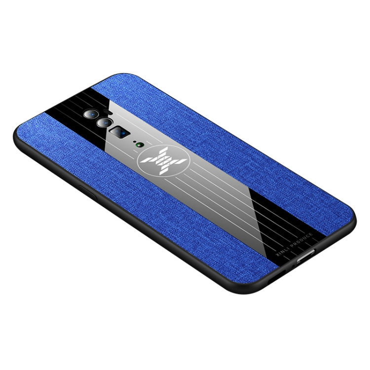 For OPPO Reno 10x Zoom XINLI Stitching Cloth Textue Shockproof TPU Protective Case