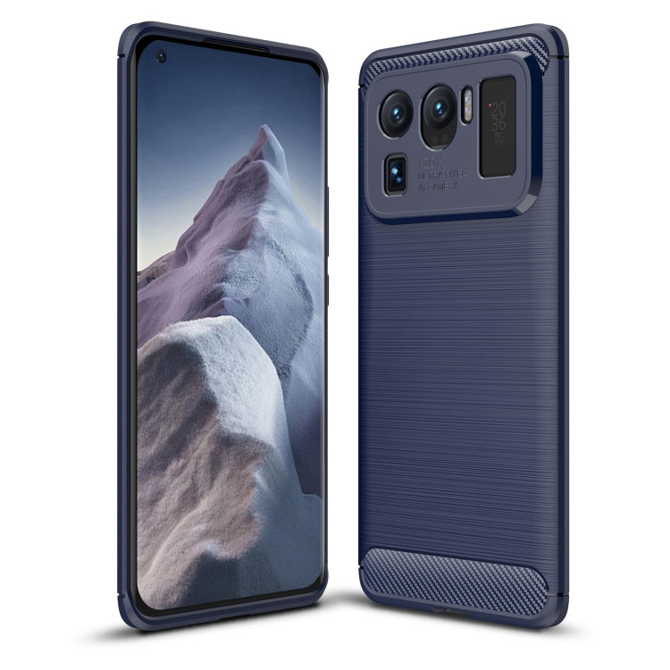For Xiaomi Mi 11 Ultra Brushed Texture Carbon Fiber TPU Case