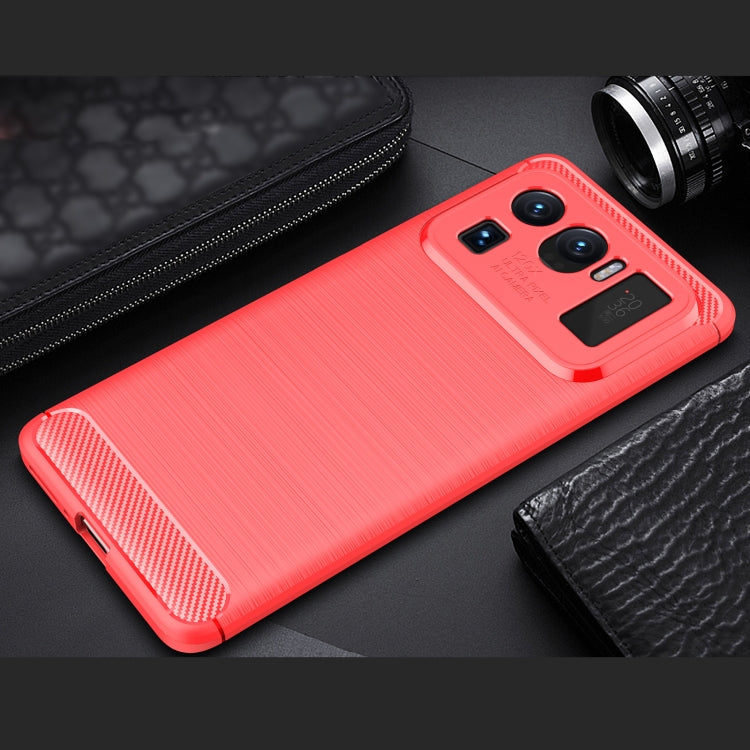 For Xiaomi Mi 11 Ultra Brushed Texture Carbon Fiber TPU Case