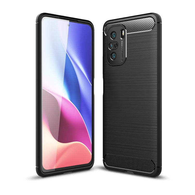 For Xiaomi Redmi K40 Pro+ Brushed Texture Carbon Fiber TPU Case