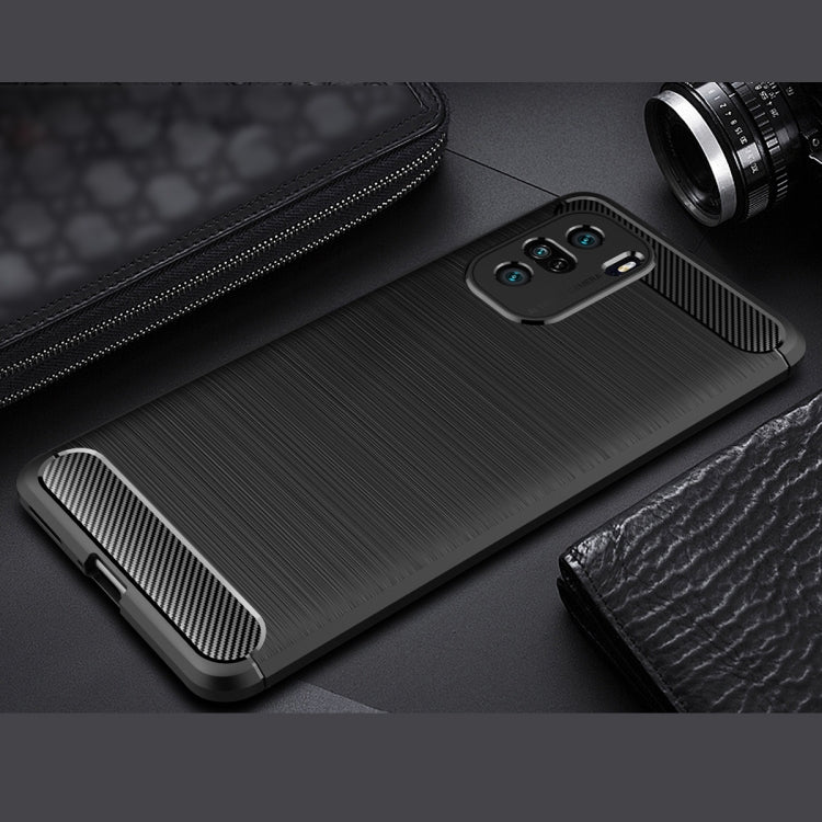 For Xiaomi Redmi K40 Pro+ Brushed Texture Carbon Fiber TPU Case