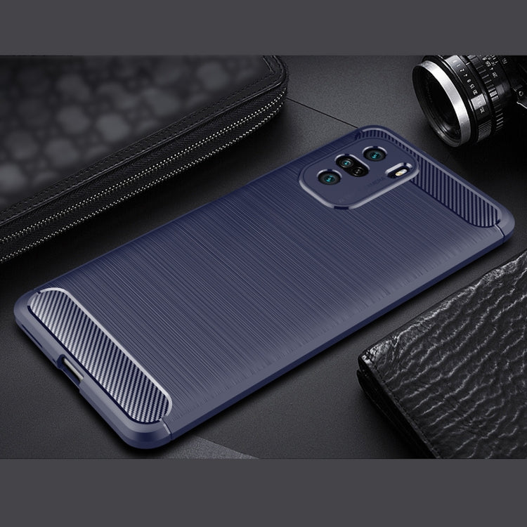 For Xiaomi Redmi K40 Pro+ Brushed Texture Carbon Fiber TPU Case
