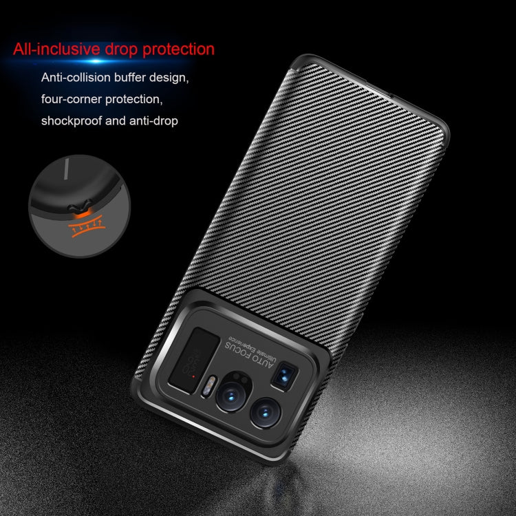 For Xiaomi Mi 11 Ultra Carbon Fiber Texture Shockproof TPU Case