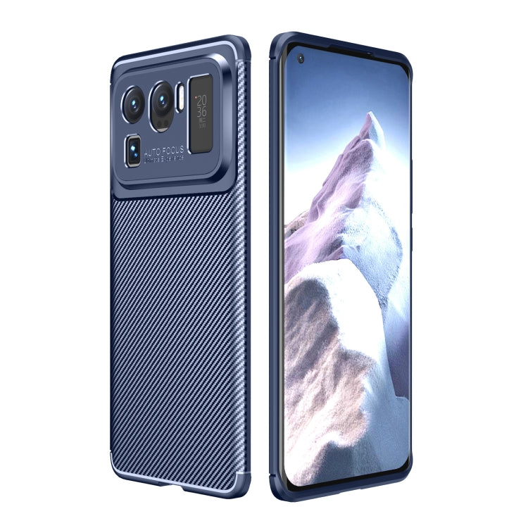 For Xiaomi Mi 11 Ultra Carbon Fiber Texture Shockproof TPU Case