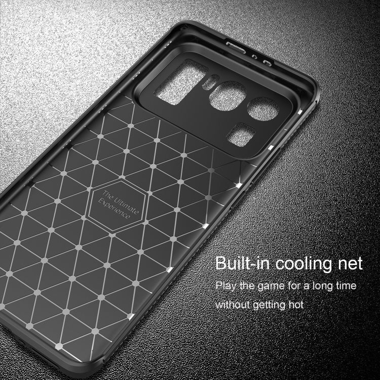 For Xiaomi Mi 11 Ultra Carbon Fiber Texture Shockproof TPU Case