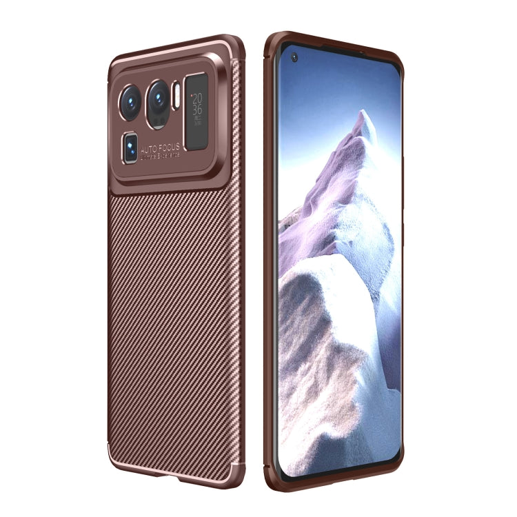 For Xiaomi Mi 11 Ultra Carbon Fiber Texture Shockproof TPU Case