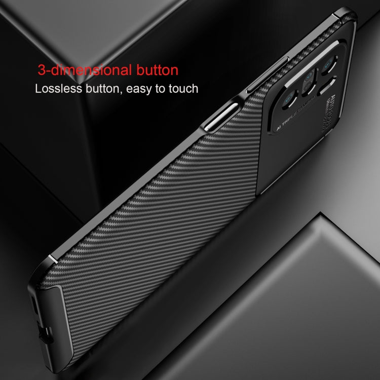 For Xiaomi Redmi K40 Pro+ Carbon Fiber Texture Shockproof TPU Case