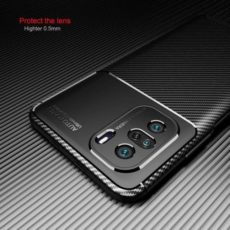 For Xiaomi Redmi K40 Pro+ Carbon Fiber Texture Shockproof TPU Case