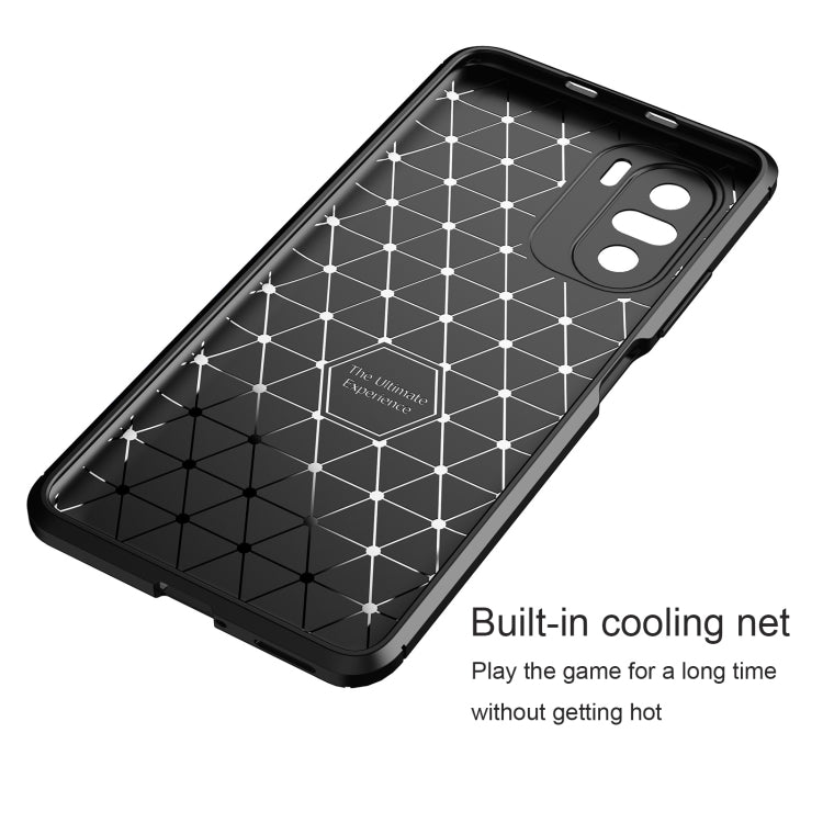 For Xiaomi Redmi K40 Pro+ Carbon Fiber Texture Shockproof TPU Case