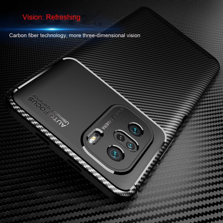 For Xiaomi Redmi K40 Pro+ Carbon Fiber Texture Shockproof TPU Case