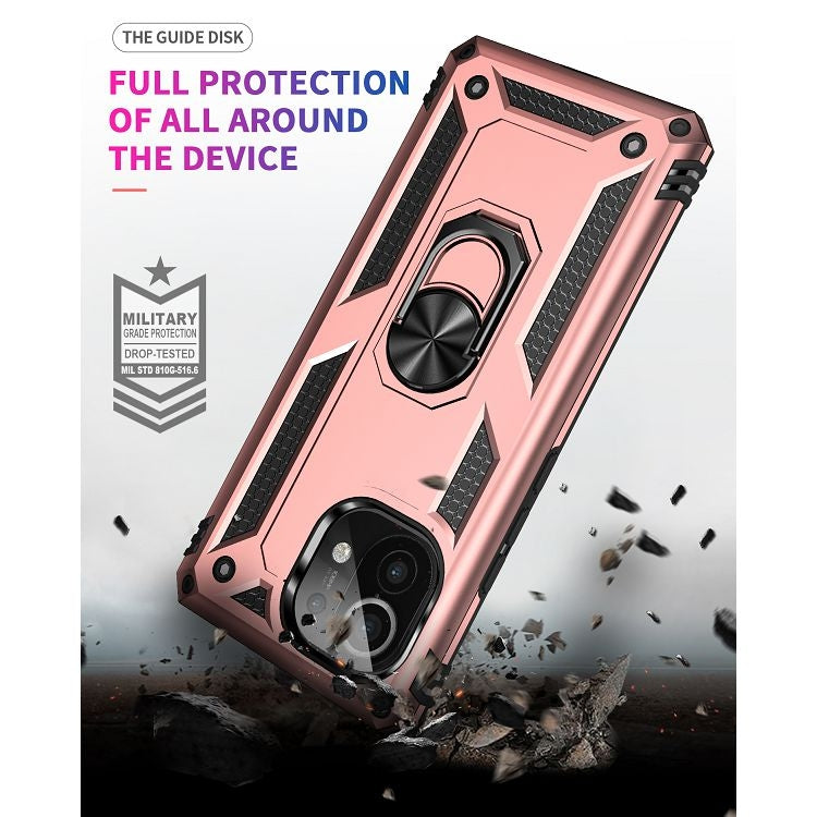 For Xiaomi Mi 11 Shockproof TPU + PC Protective Case with 360 Degree Rotating Holder