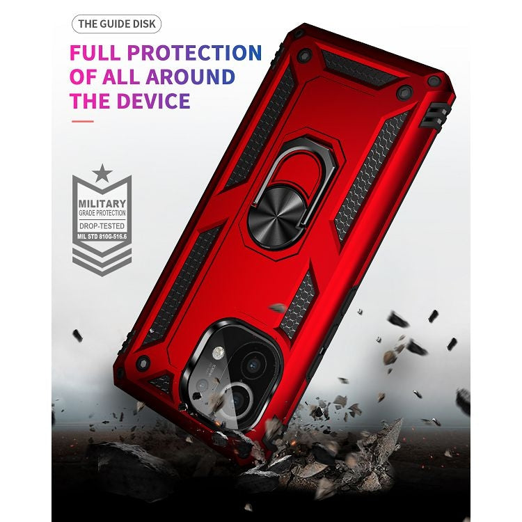 For Xiaomi Mi 11 Shockproof TPU + PC Protective Case with 360 Degree Rotating Holder