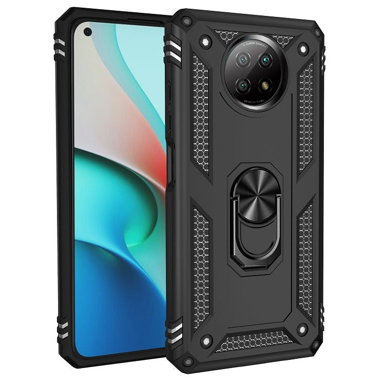 For Xiaomi Redmi Note 9 Shockproof TPU + PC Protective Case with 360 Degree Rotating Holder