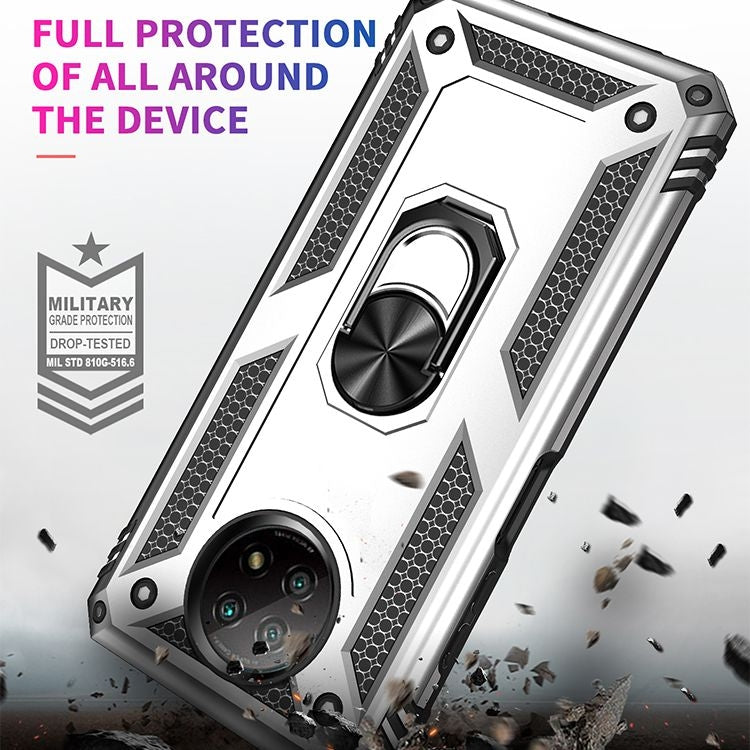 For Xiaomi Redmi Note 9 Shockproof TPU + PC Protective Case with 360 Degree Rotating Holder