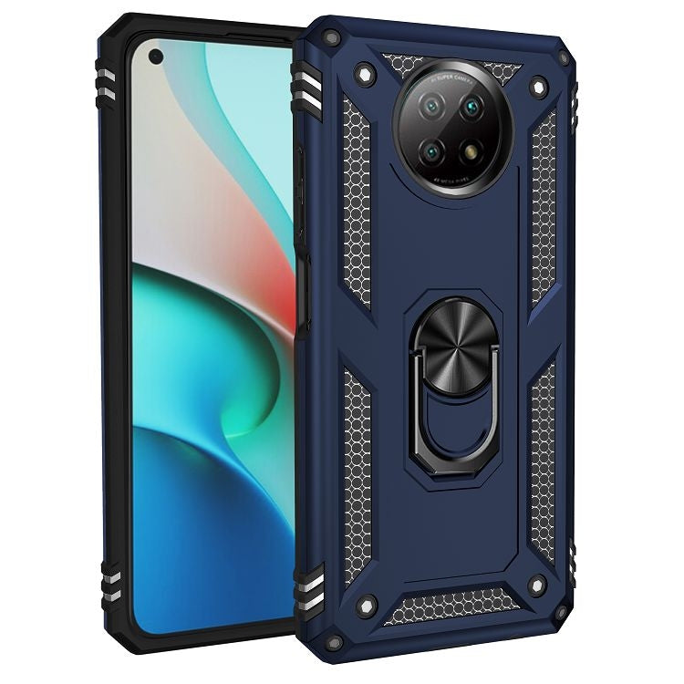 For Xiaomi Redmi Note 9 Shockproof TPU + PC Protective Case with 360 Degree Rotating Holder