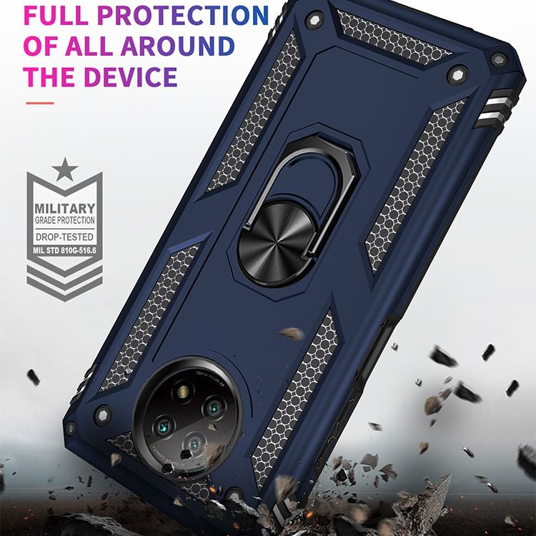 For Xiaomi Redmi Note 9 Shockproof TPU + PC Protective Case with 360 Degree Rotating Holder