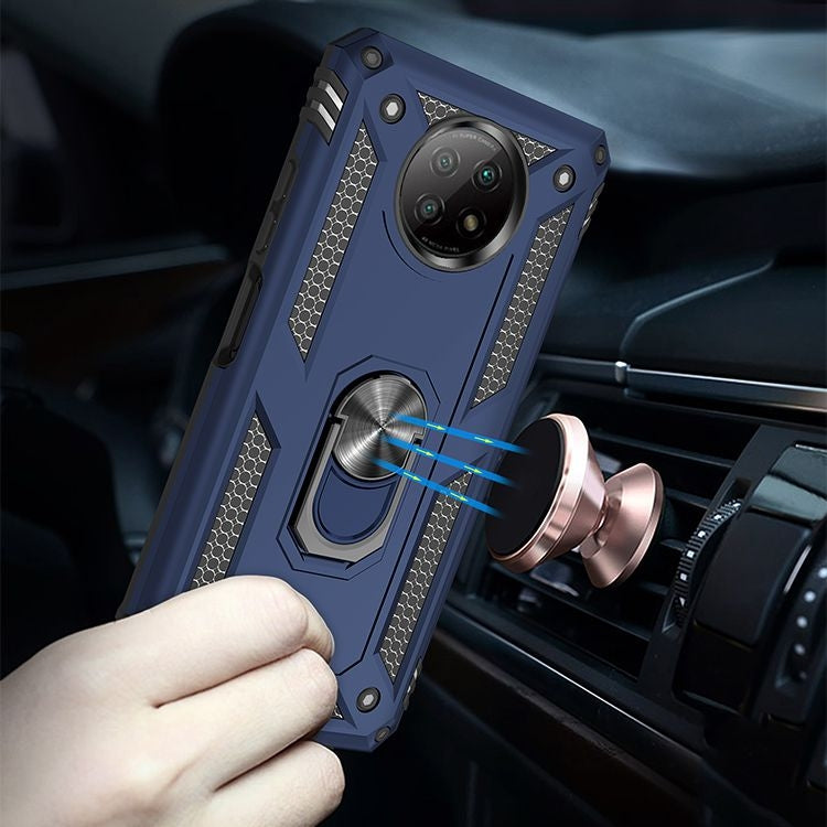 For Xiaomi Redmi Note 9 Shockproof TPU + PC Protective Case with 360 Degree Rotating Holder