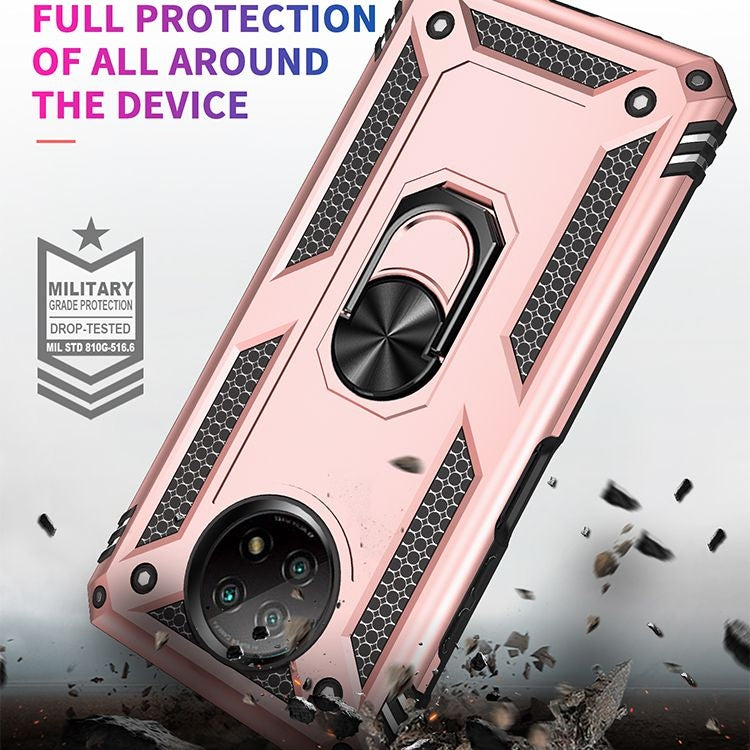 For Xiaomi Redmi Note 9 Shockproof TPU + PC Protective Case with 360 Degree Rotating Holder